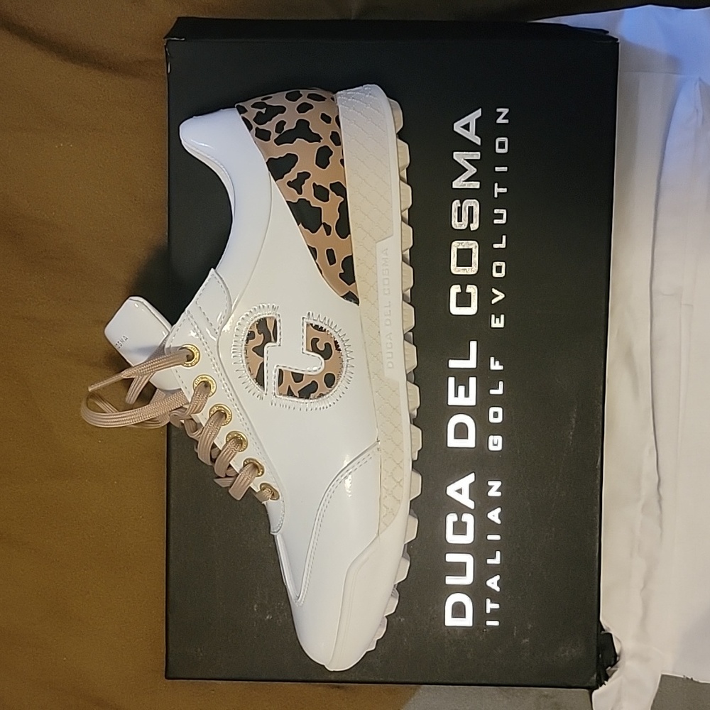 Duca Del Cosma Italian golf shoes size 7.5 Eu 38